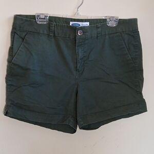 Old Navy Women's Olive Green Casual Chino Shorts